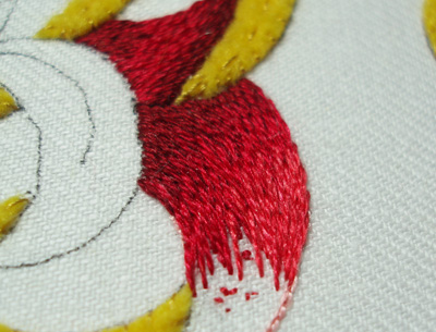 Goldwork Embroidery Project: Silk Shading