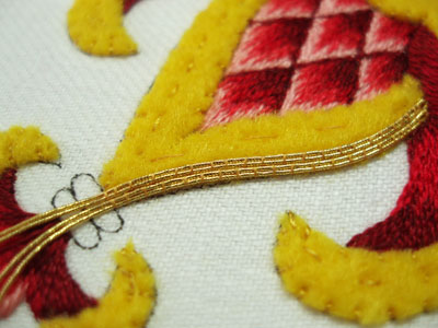 Goldwork Embroidery Project: Smooth Passing Thread