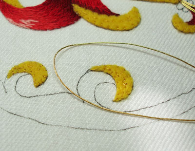 Goldwork Embroidery Project: Smooth Passing Thread