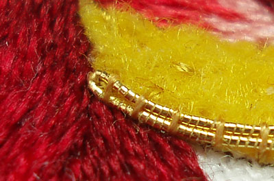 Goldwork Embroidery Project: Smooth Passing Thread