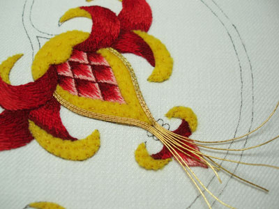 Goldwork Embroidery Project: Smooth Passing Thread