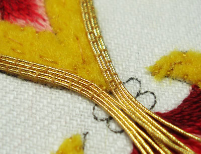 Goldwork Embroidery Project: Smooth Passing Thread