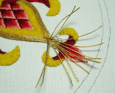 Goldwork Embroidery Project: Smooth Passing Thread