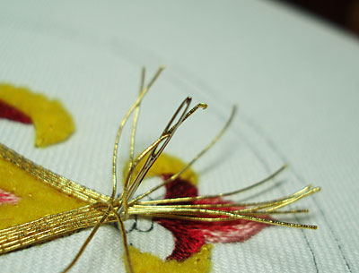 Goldwork Embroidery Project: Smooth Passing Thread