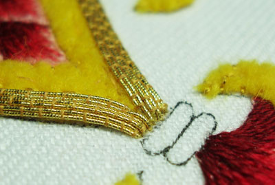 Goldwork Embroidery Project: Smooth Passing Thread