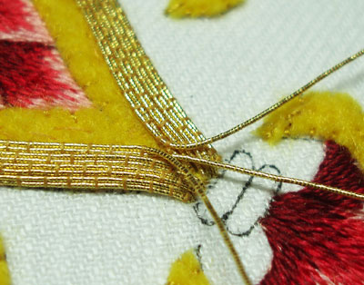 Goldwork Embroidery Project: Smooth Passing Thread