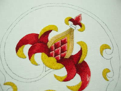 Goldwork Embroidery Project: Smooth Passing Thread