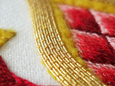 Goldwork Embroidery Project: Smooth Passing Thread