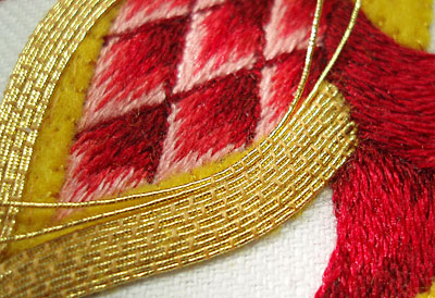 Goldwork Embroidery Project: Smooth Passing Thread