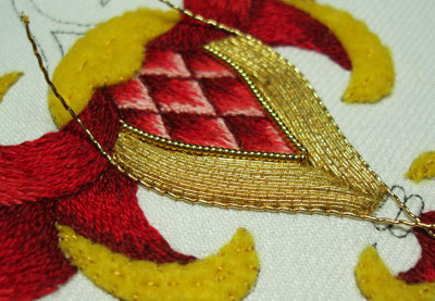 Goldwork Embroidery: Check Thread