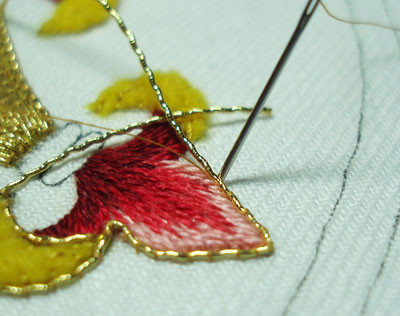 Goldwork Embroidery: Check Thread