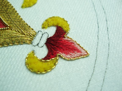 Goldwork Embroidery: Check Thread