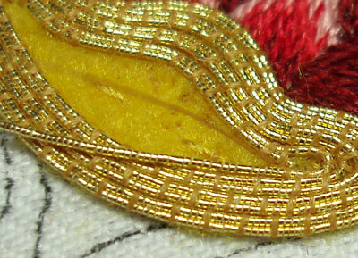 Goldwork Embroidery Project: Filling with Smooth Passing Thread