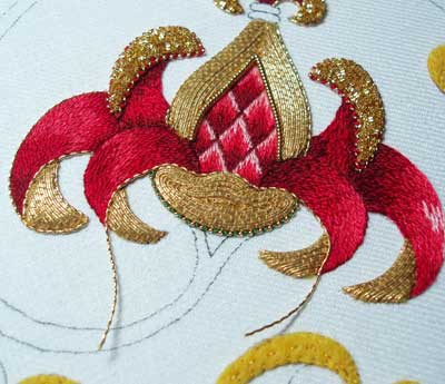 Goldwork Embroidery: Finishing Touches