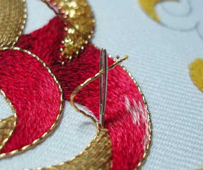 Goldwork Embroidery: Finishing Touches