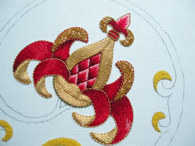 Goldwork Embroidery: Finishing Touches