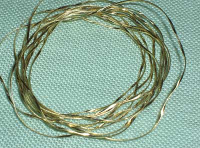 Real Metal Threads for Hand Embroidery: Flatworm