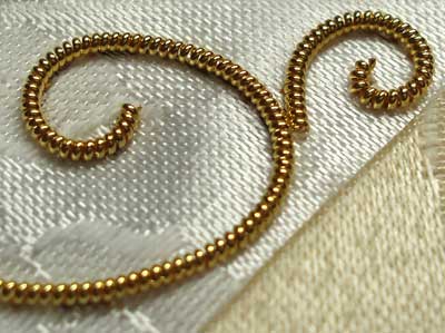 Goldwork Threads: Embroidery with Real Metal Threads: Pearl Purl