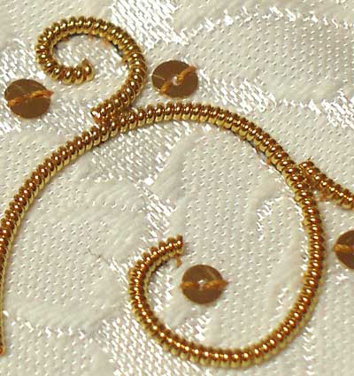 Goldwork Threads: Embroidery with Real Metal Threads: Pearl Purl