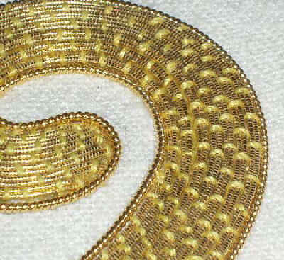 Gilt Smooth Passing Goldwork Hand Embroidery Thread