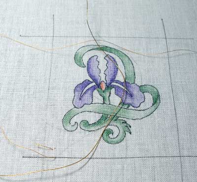 Goldwork Iris