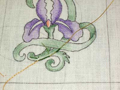 Goldwork Iris