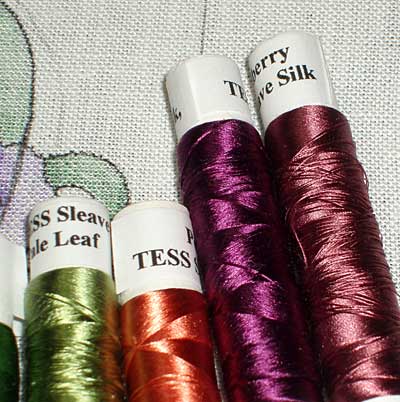 Goldwork Iris Project - thread selection