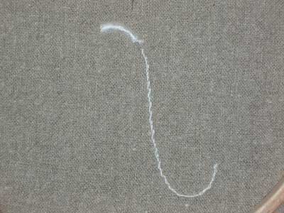 Hand Embroidered Monogram on Linen Guest Towel