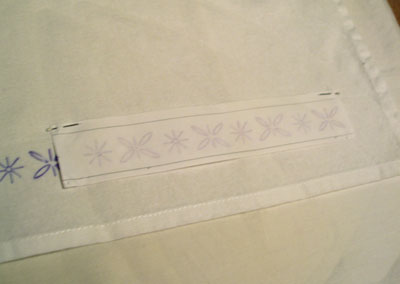 How to Iron On Transfer a Repeat Pattern for Hand Embroidery