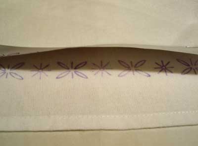 Using Iron-On Embroidery Patterns: Ironing On a Repeat Pattern