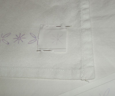 Using Iron-On Embroidery Patterns: Ironing On a Repeat Pattern