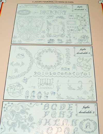 Iron-on Transfers for Hand Embroidery by Mani di Fata of Italy