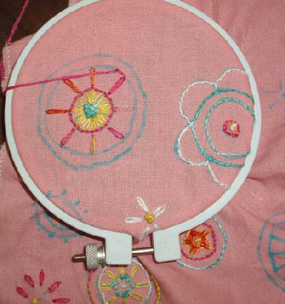 Kids Embroidery Project - Drawstring Bag