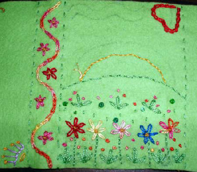 Children's Embroidery Projects: Notebook Cover