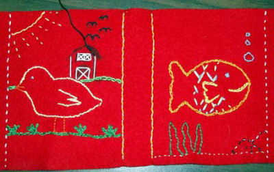 Children's Embroidery Projects: Notebook Cover