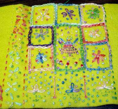 Children's Embroidery Projects: Notebook Cover