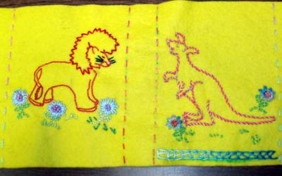 Children's Embroidery Projects: Notebook Cover