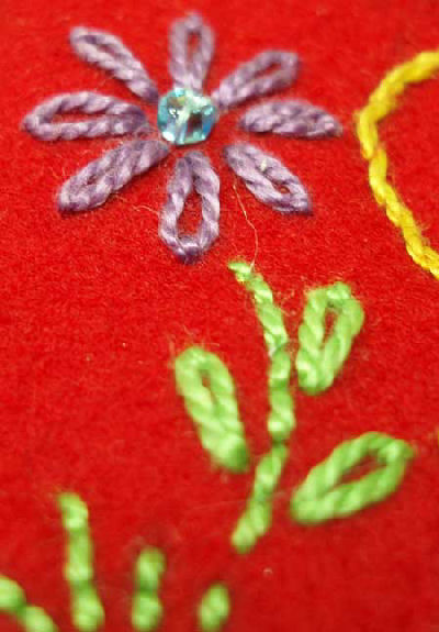 Embroidery on Felt
