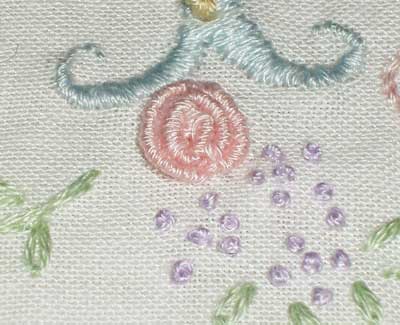 Hand Embroidered Baby Pillow Case, Children's Embroidery Classes, Summer, 2008