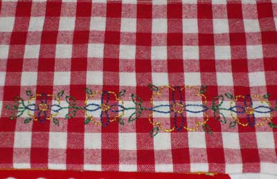 Embroidered Kitchen Towel from Summer Children's Embroidery, 2008