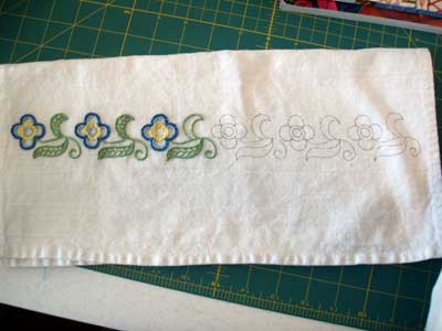 Embroidered Kitchen Towel from Summer Children's Embroidery, 2008