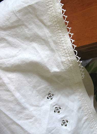 Elissa's Cutwork and Needle Lace Hand Embroidered Pillowcases