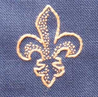 Reader's Embroidery: Fleur de lys