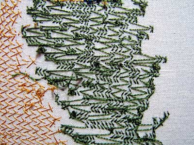 Goldwork Peacock Feather