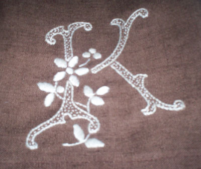 Reader's Embroidery: Monogrammed Guest Towel