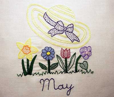 Reader's Embroidery: Hand Embroidered Quilt Block of the Month