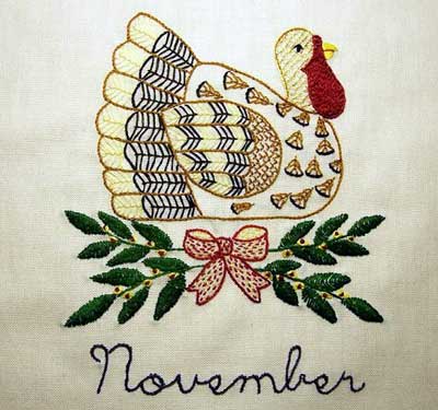 Reader's Embroidery: Hand Embroidered Quilt Block of the Month