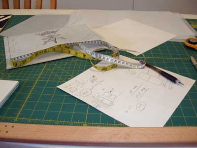 Dressing a Slate Frame in Preparation for a Big Embroidery Project