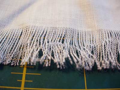 Cutting Linen for Embroidery