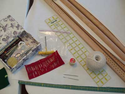 Dressing a Slate Frame in Preparation for a Big Embroidery Project